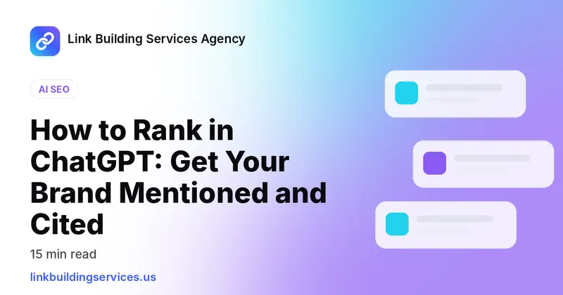 How to Rank in ChatGPT: Get Your Brand Mentioned and Cited