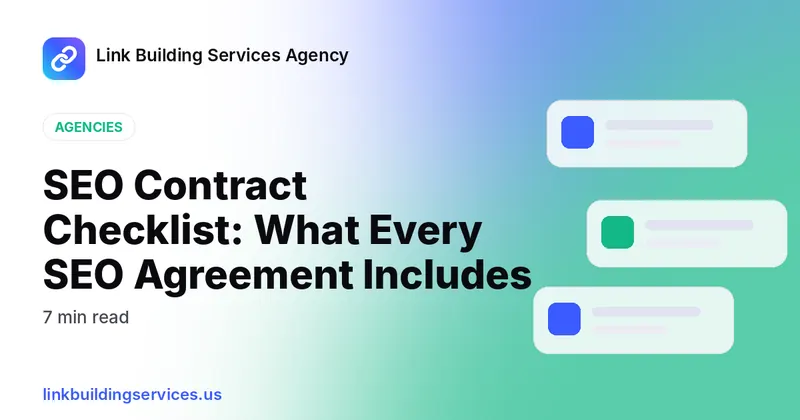 SEO Contract Checklist: What Every SEO Agreement Includes